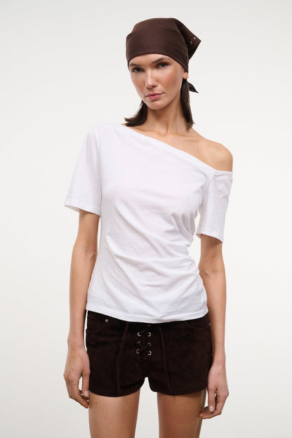 STAUD Clothing Carine Top White
