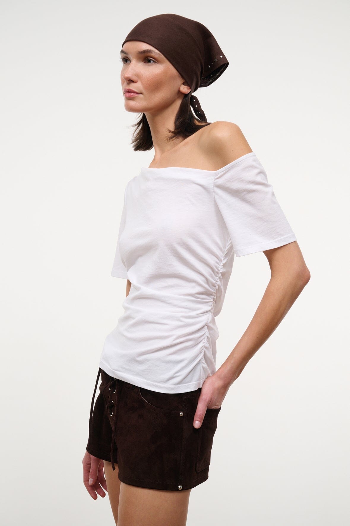 STAUD Clothing Carine Top White