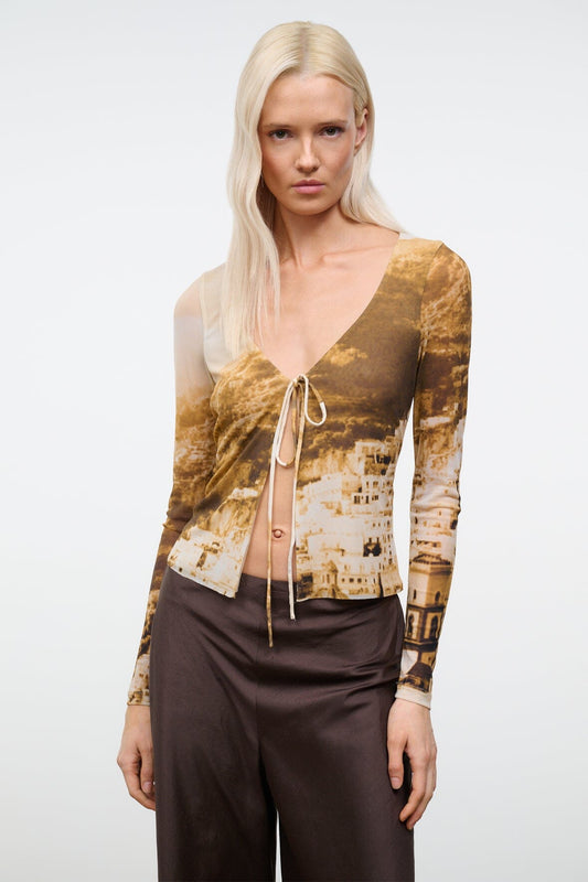 STAUD Clothing Avani Top Cliffside