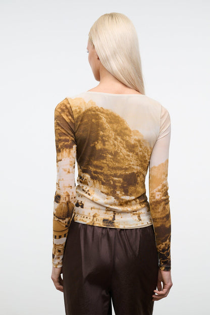STAUD Clothing Avani Top Cliffside