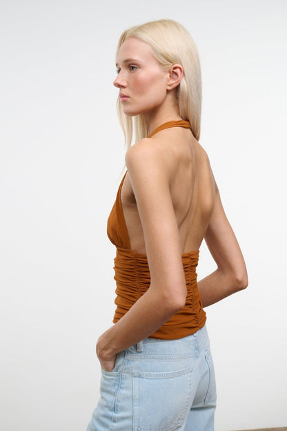 STAUD Clothing Alessandra Top Cocoa Butter