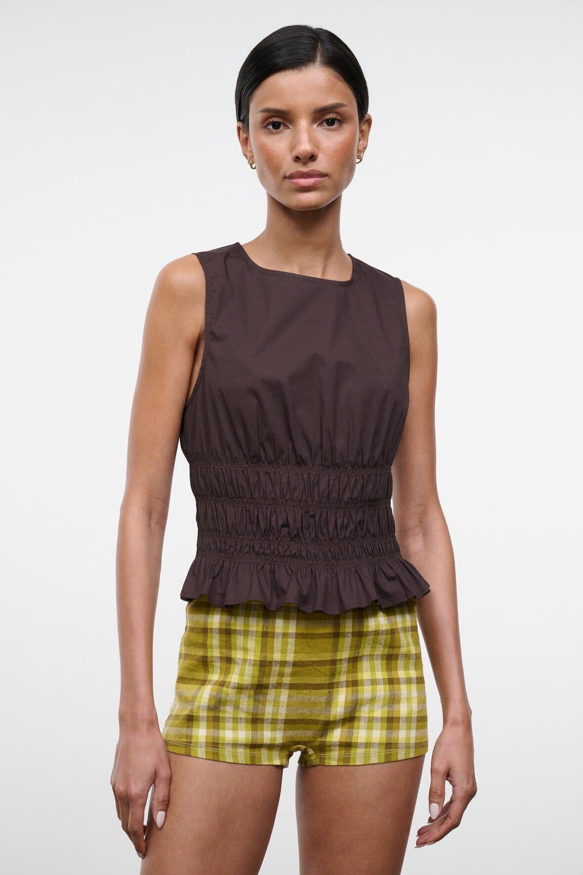 STAUD Clothing Culver Top Earth