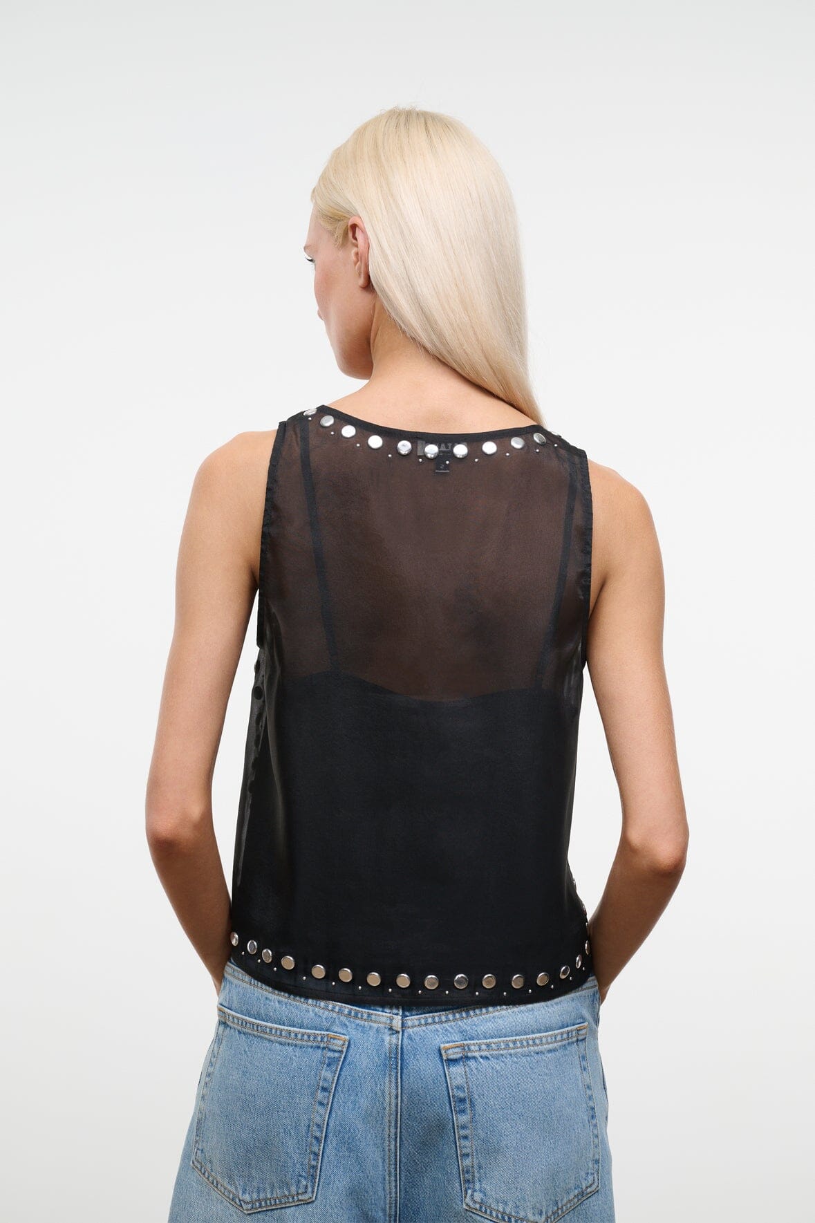 STAUD Clothing|New In Cara Top Black Studs