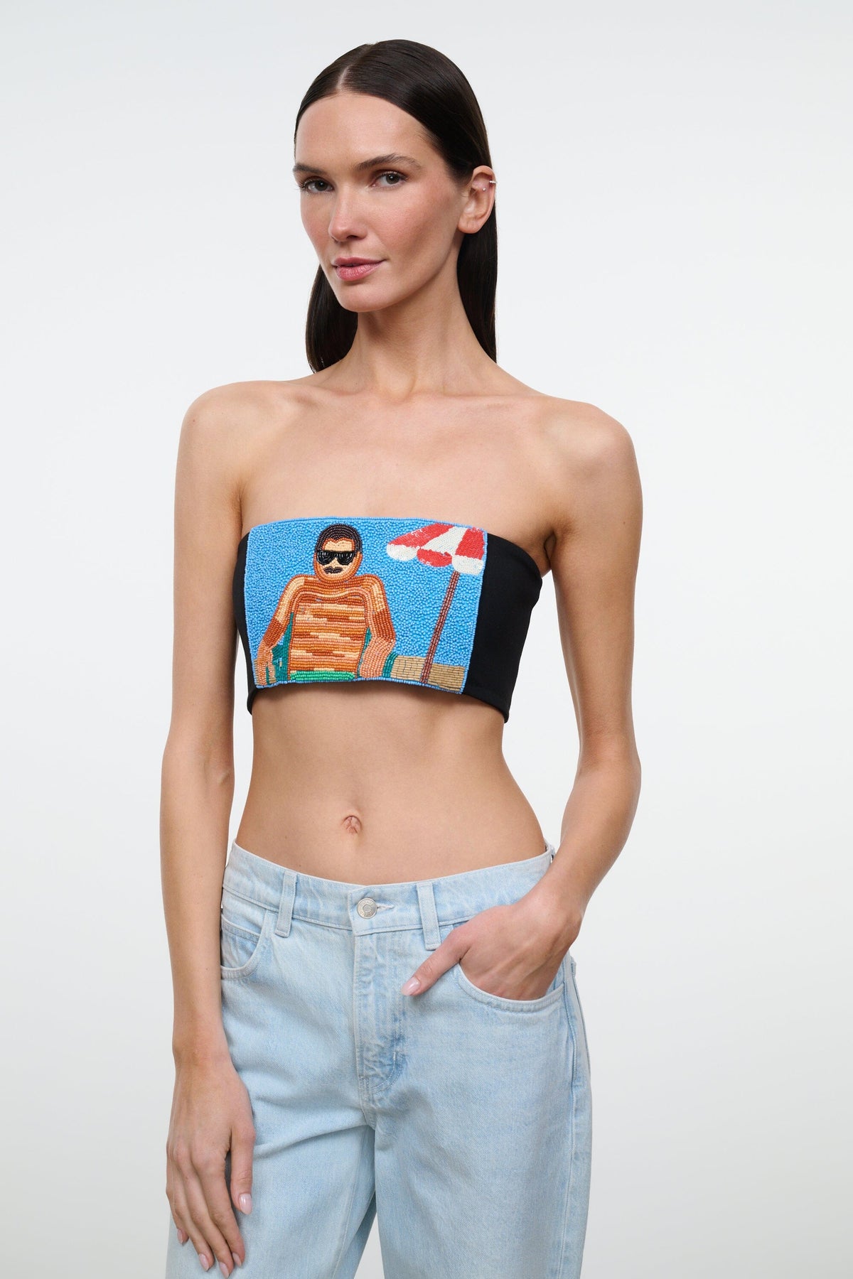 STAUD Clothing Tommy Tube Top Sundaze