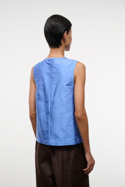 STAUD Clothing Sami Silk Top Coast