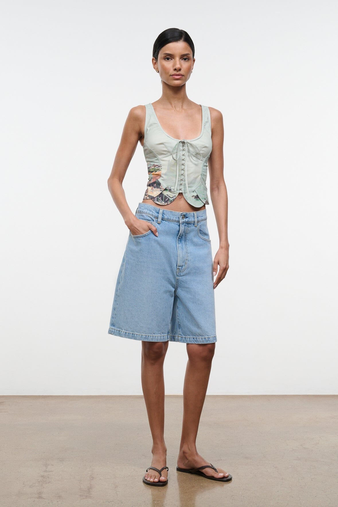 STAUD Clothing Vittoria Top Endless Summer