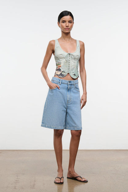 STAUD Clothing Vittoria Top Endless Summer