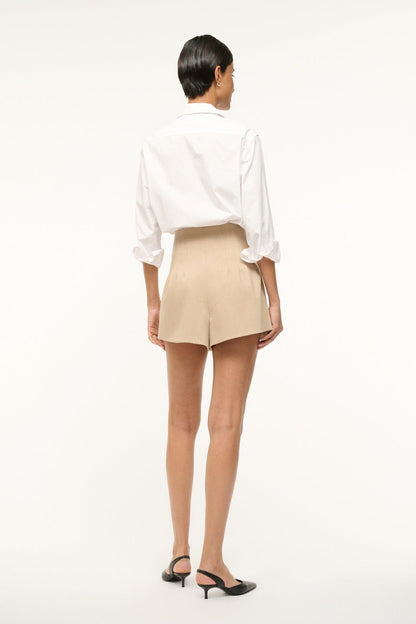 STAUD Clothing Magpie Shorts Stone