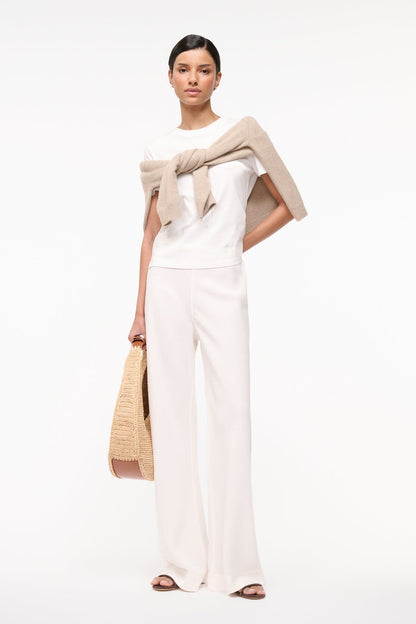 STAUD Clothing Stroll Pant Ivory