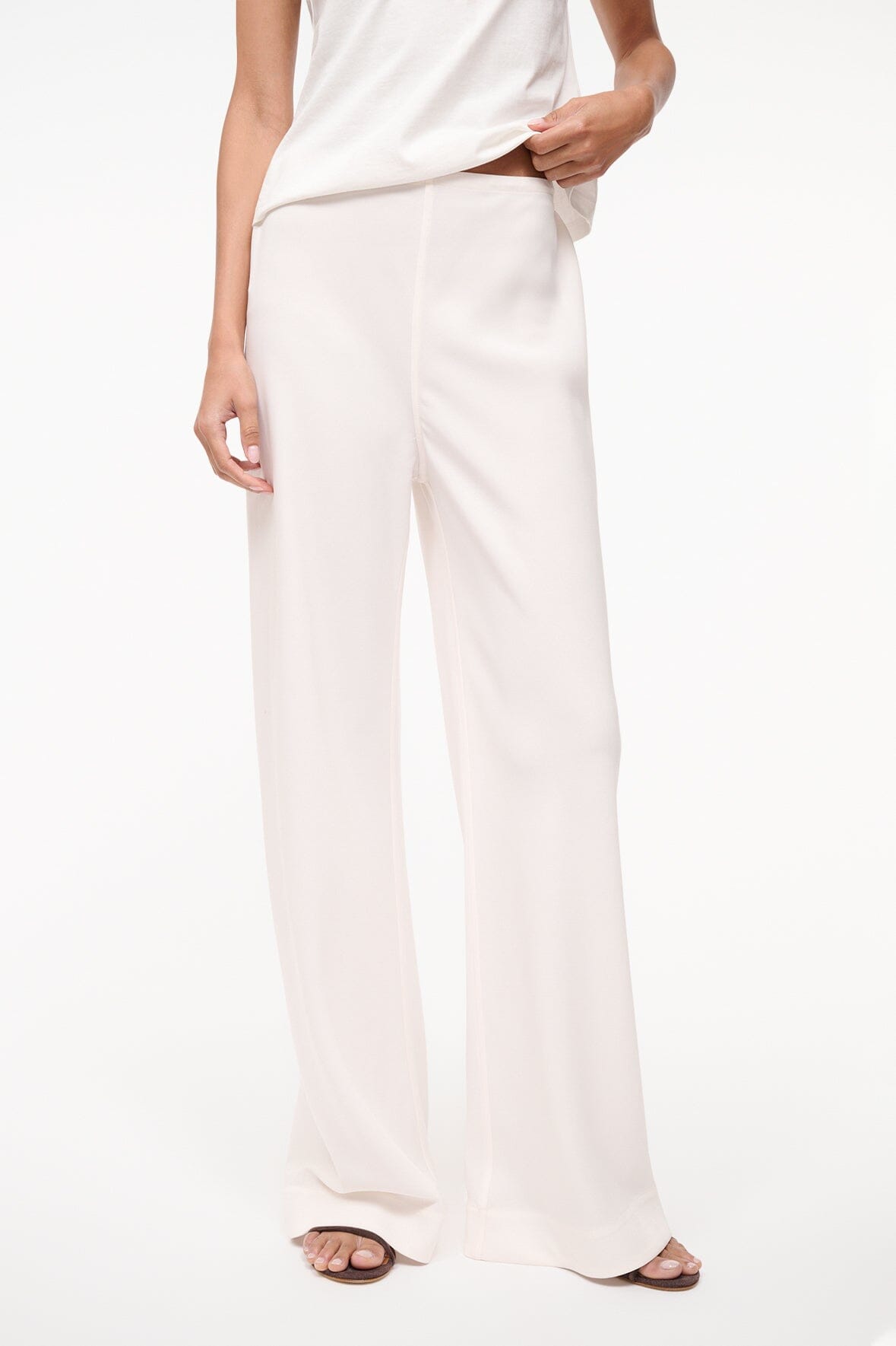 STAUD Clothing Stroll Pant Ivory