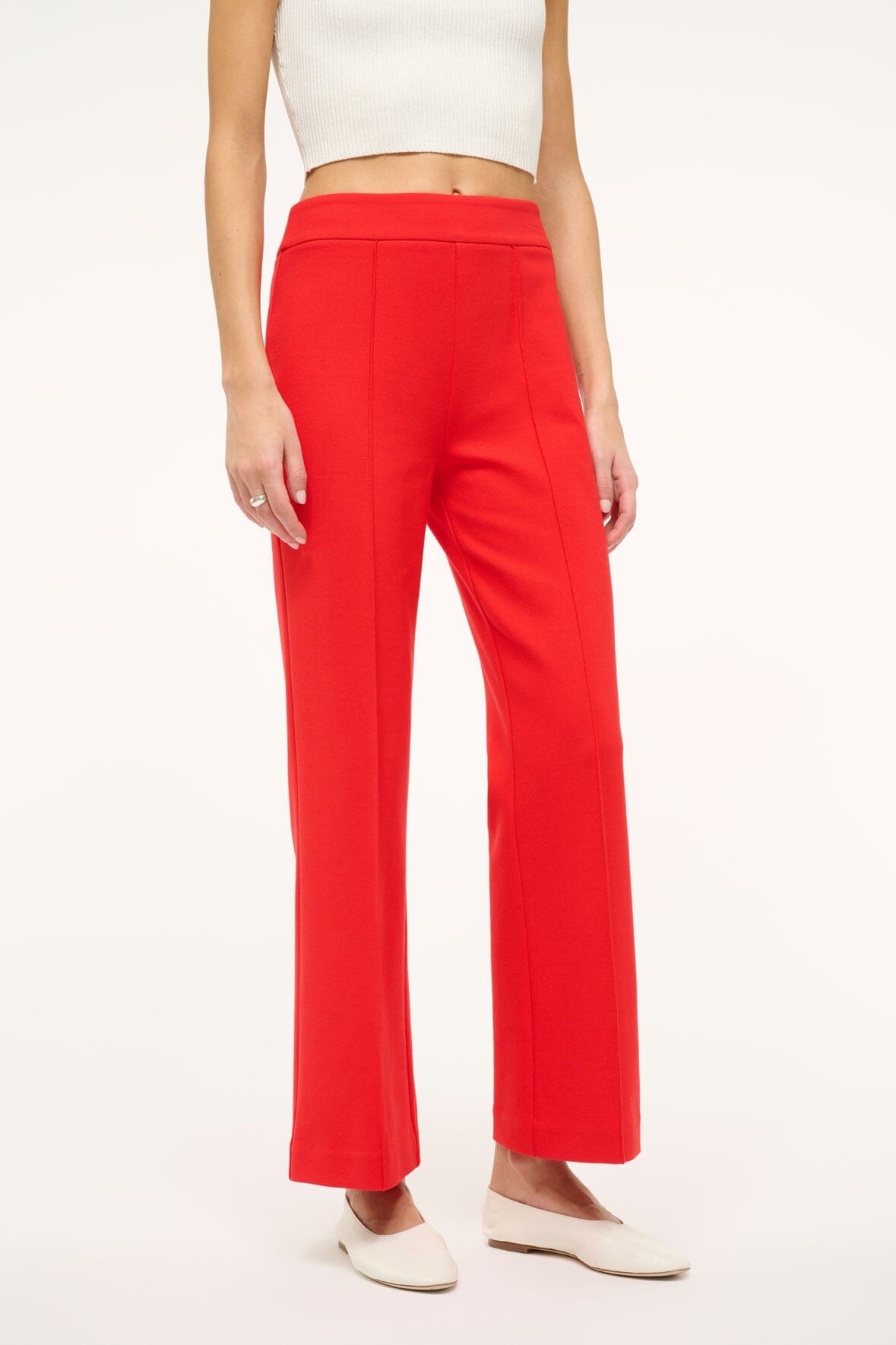 STAUD Clothing Knack Pant Red Rose
