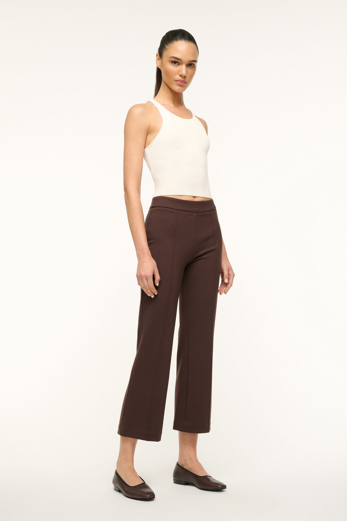 STAUD Clothing Knack Pant Dark Chocolate