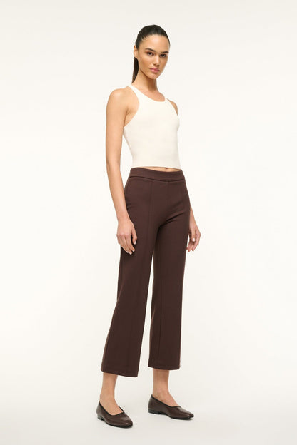 STAUD Clothing Knack Pant Dark Chocolate