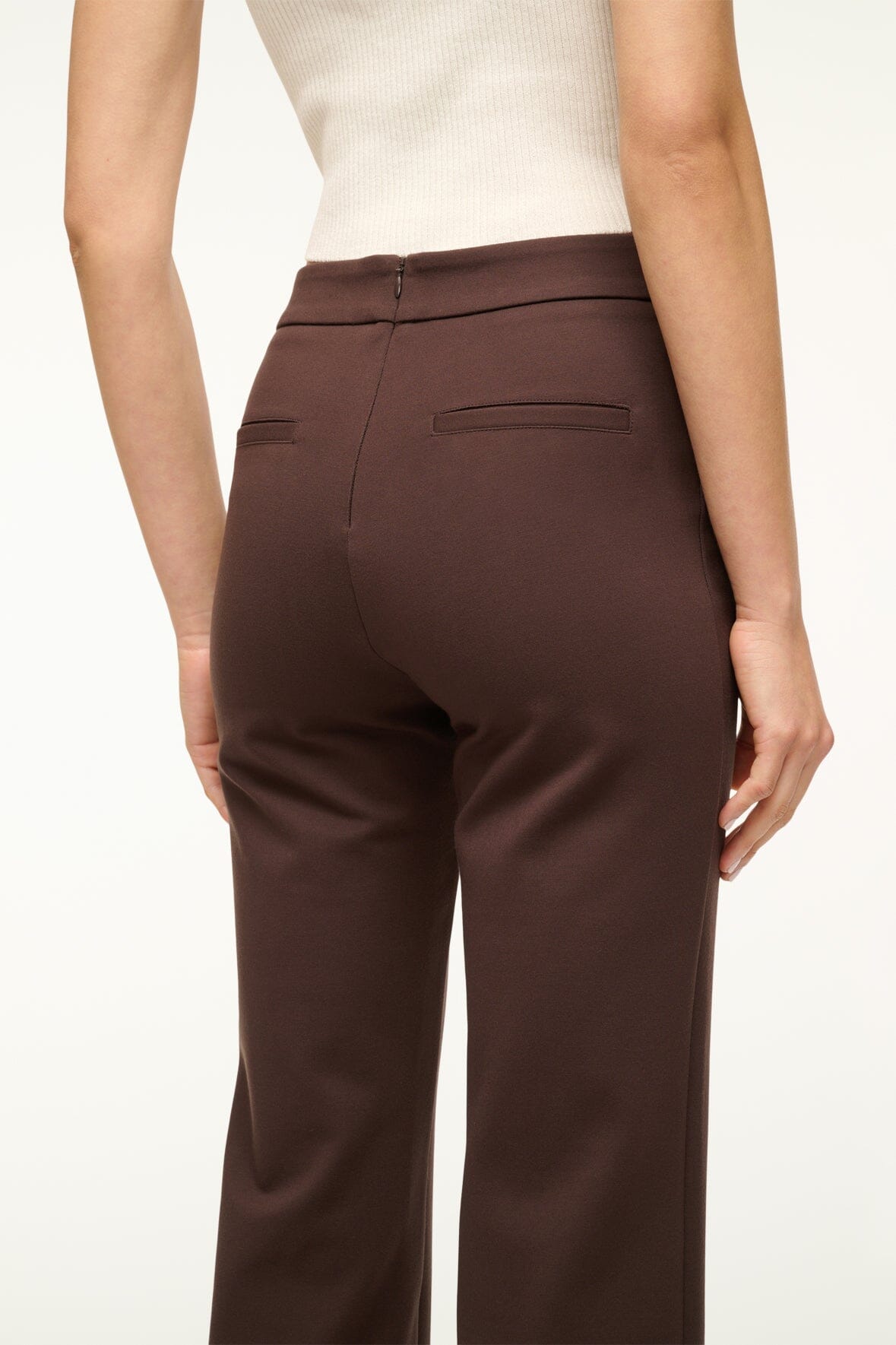 STAUD Clothing Knack Pant Dark Chocolate