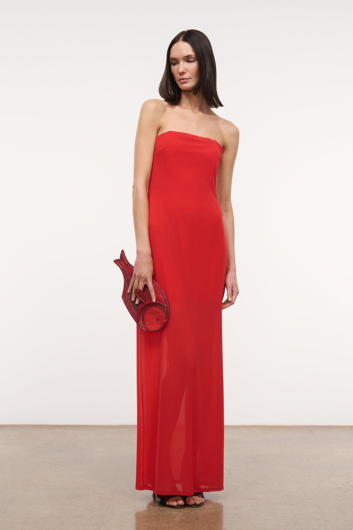 STAUD Dresses|Clothing Liliana Dress Tomato