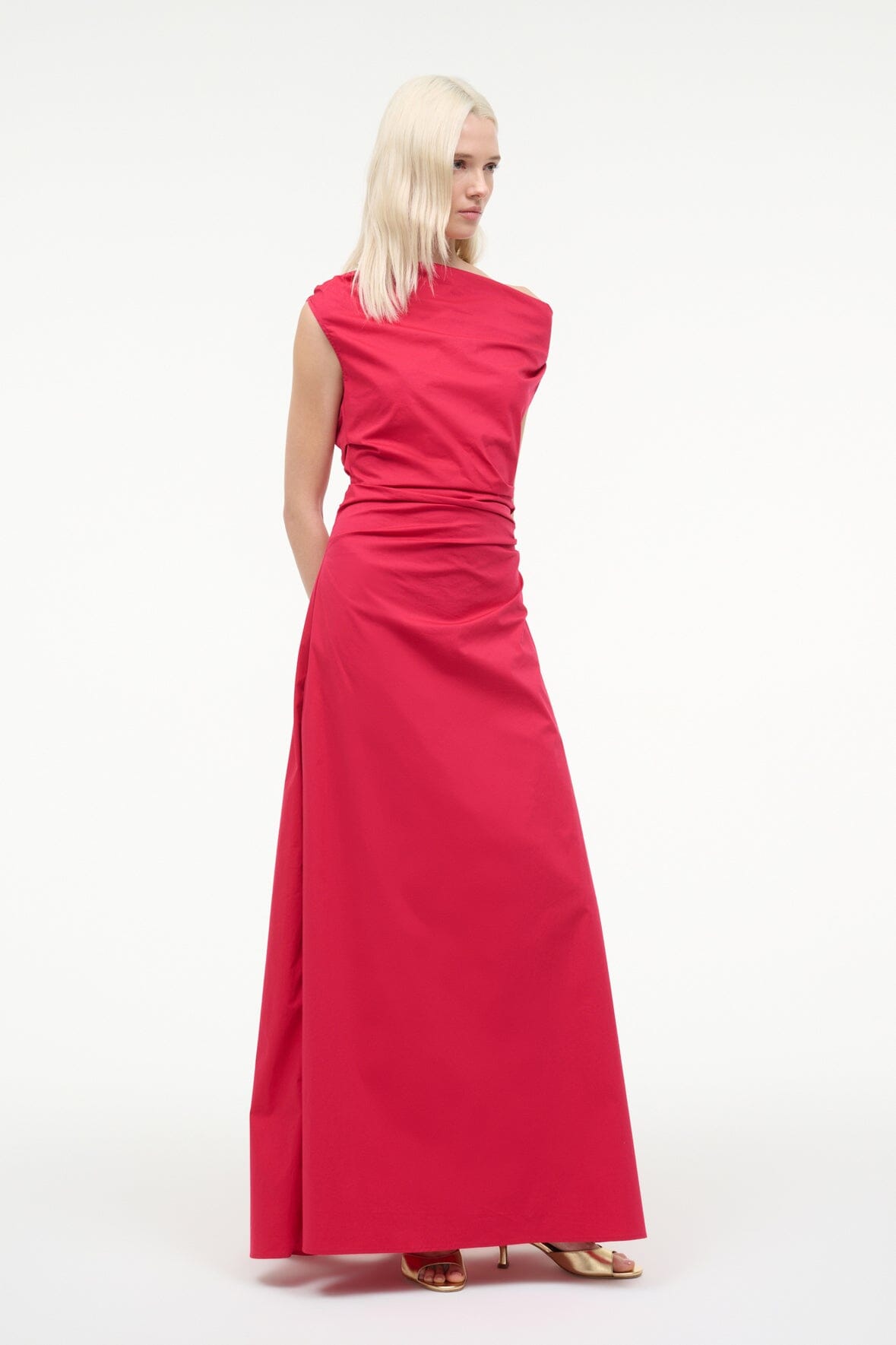 STAUD Dresses|Sale Phare Maxi Dress Cherry