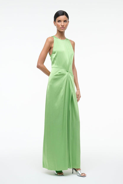 STAUD Dresses|Clothing Jaelyn Silk Dress Sprout