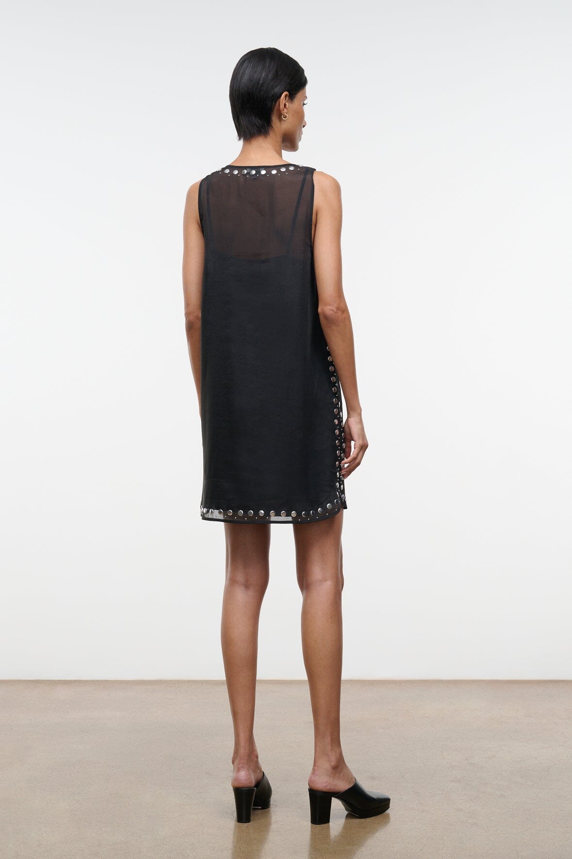 STAUD Dresses|Clothing|New In Cara Dress Black Studs
