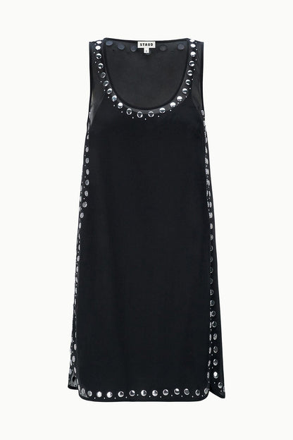 STAUD Dresses|Clothing|New In Cara Dress Black Studs