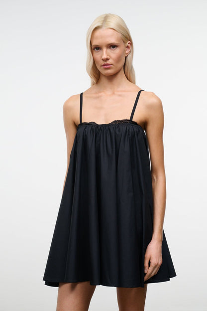 STAUD Dresses|Clothing|New In Cecily Mini Dress Black Babydoll Dress