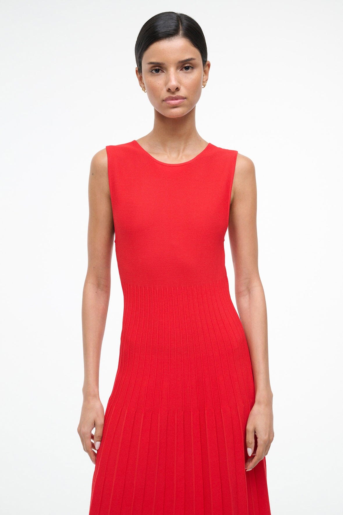 STAUD Dresses|Sale Elyse Dress Red Rose