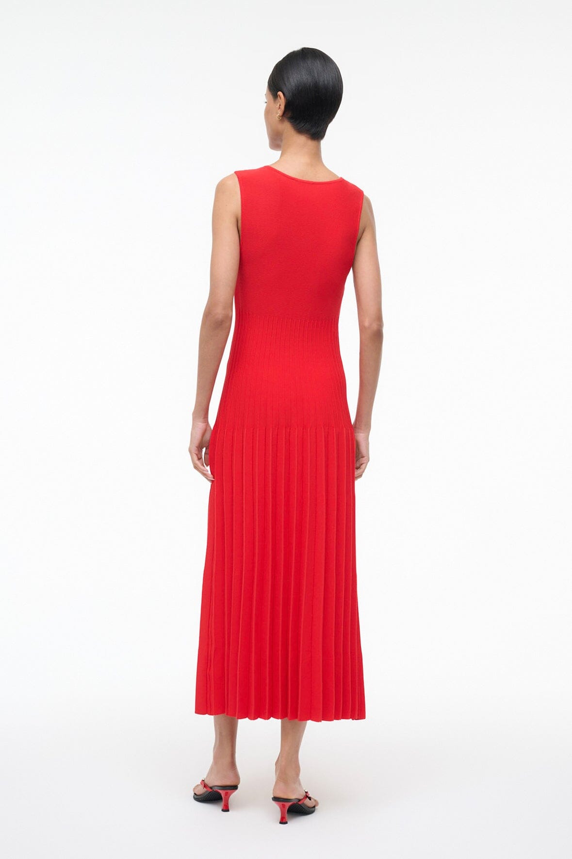 STAUD Dresses|Sale Elyse Dress Red Rose