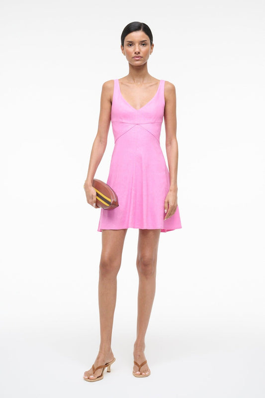 STAUD Dresses|Sale Madison Linen Mini Dress Orchid