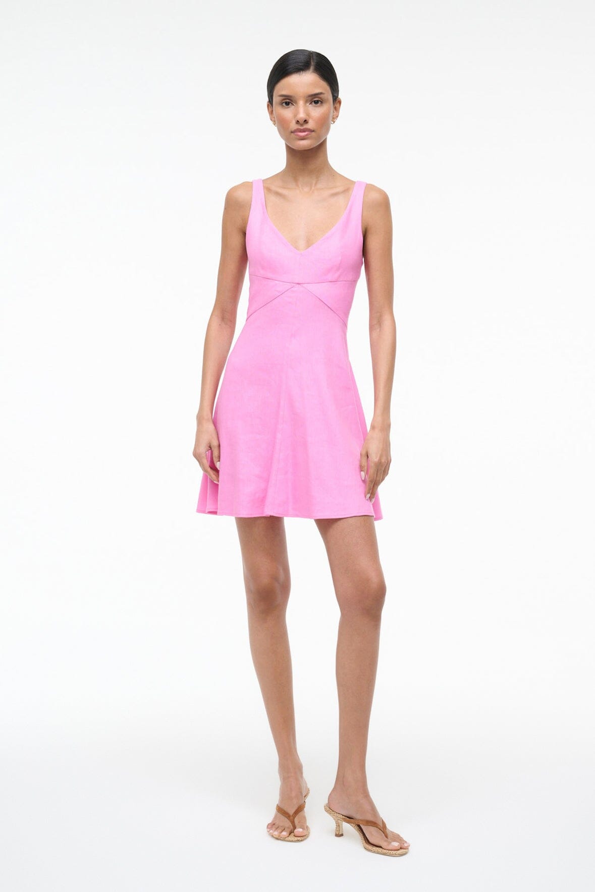 STAUD Dresses|Sale Madison Linen Mini Dress Orchid