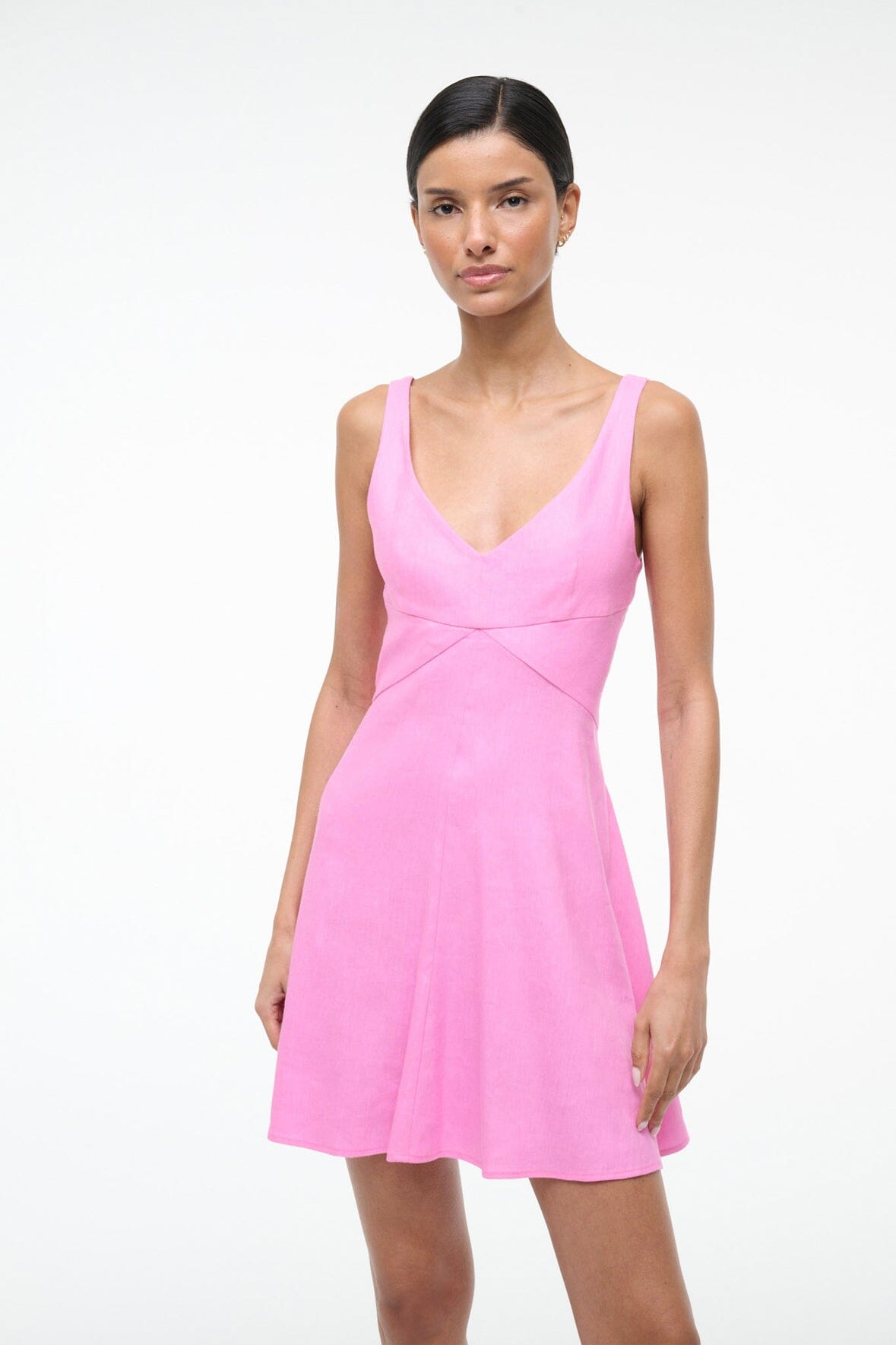 STAUD Dresses|Sale Madison Linen Mini Dress Orchid