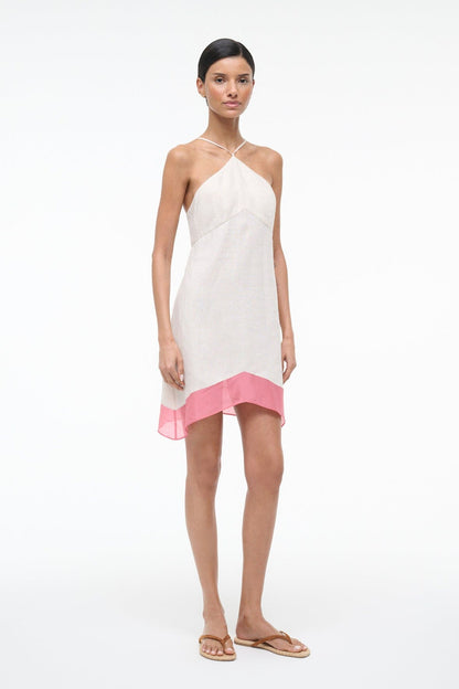 STAUD Dresses|Sale Oro Linen Dress Blush Canyon