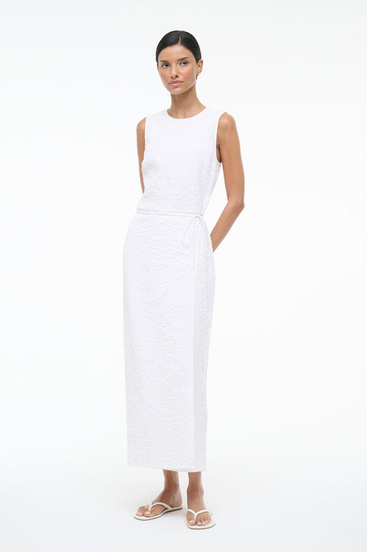 STAUD Dresses|Sale Nema Dress White