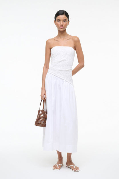 STAUD Dresses|Sale Nia Dress White