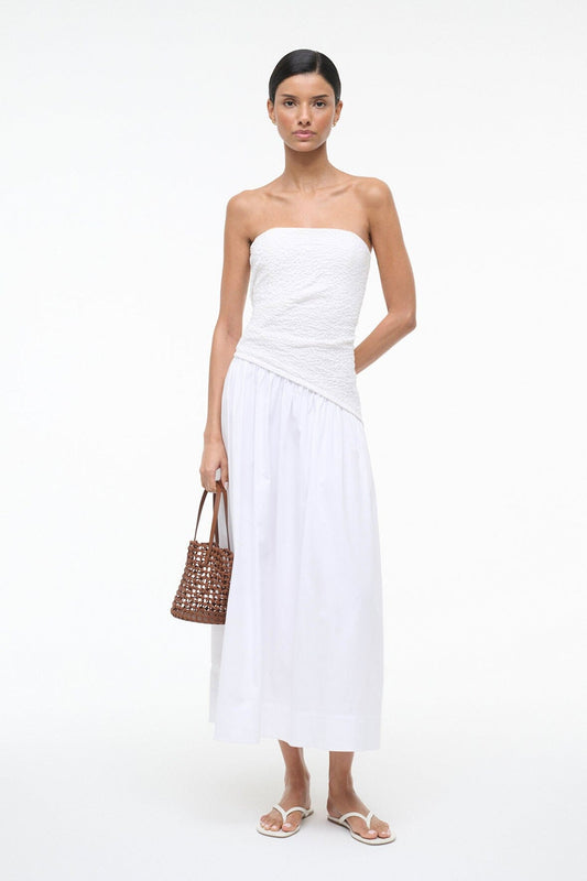 STAUD Dresses|Sale Nia Dress White