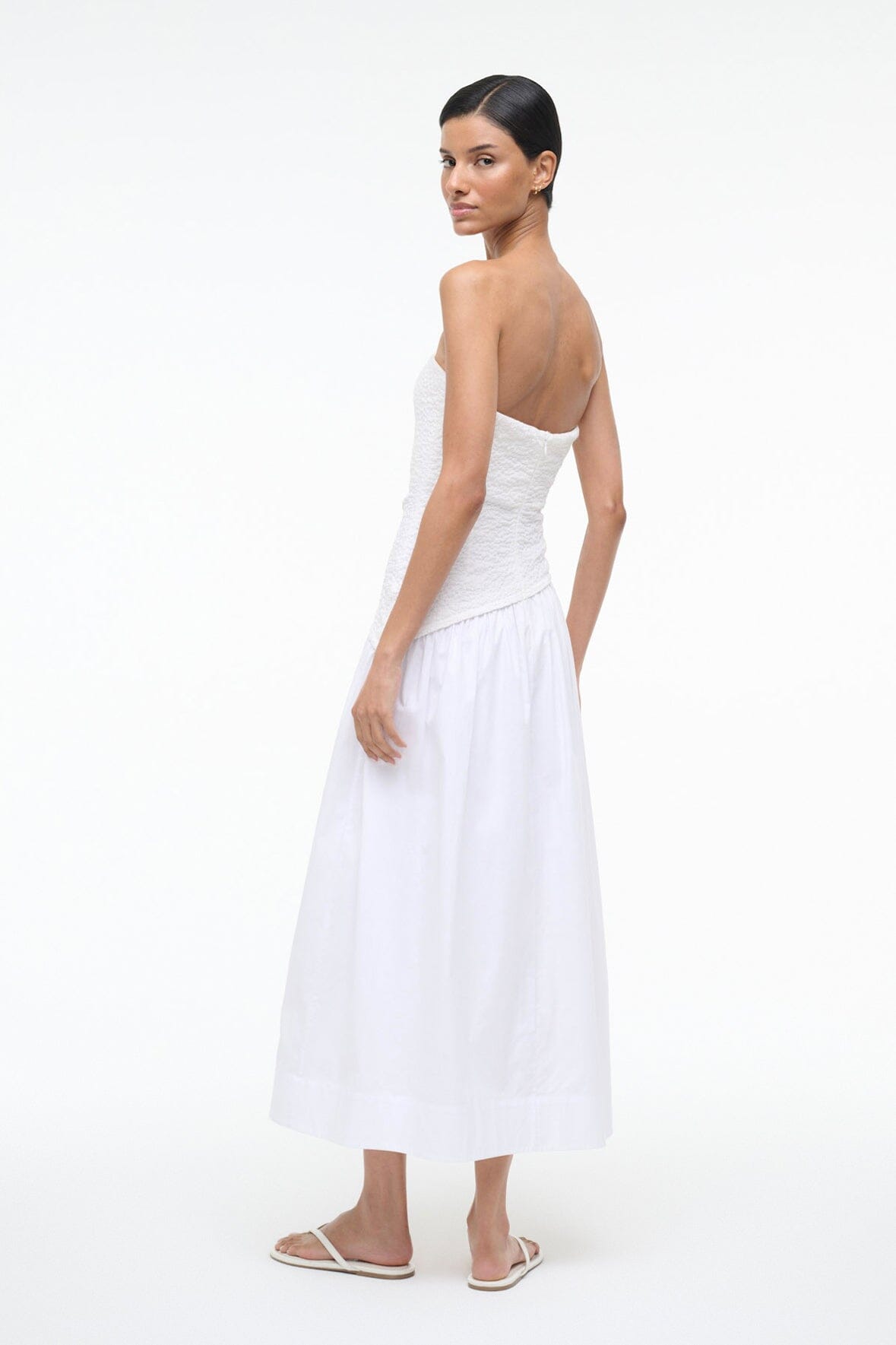STAUD Dresses|Sale Nia Dress White