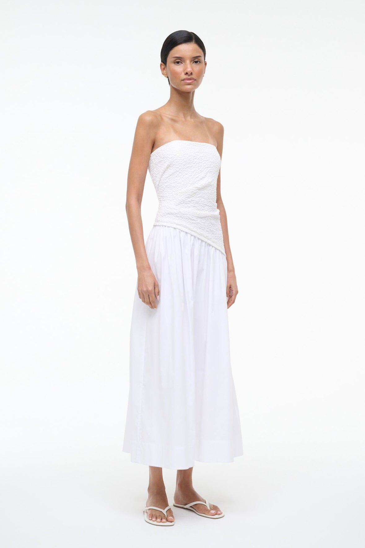 STAUD Dresses|Sale Nia Dress White
