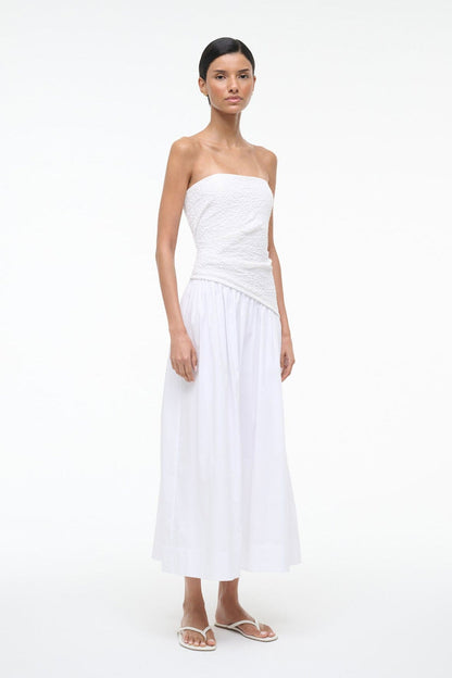 STAUD Dresses|Sale Nia Dress White