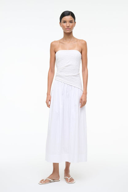STAUD Dresses|Sale Nia Dress White