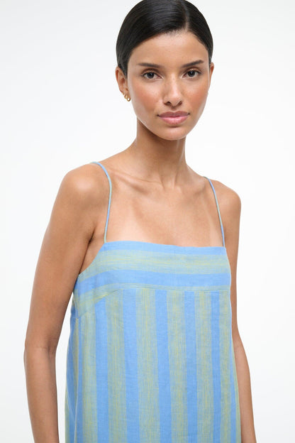 STAUD Dresses|Sale Laura Linen Dress Seaport Stripe