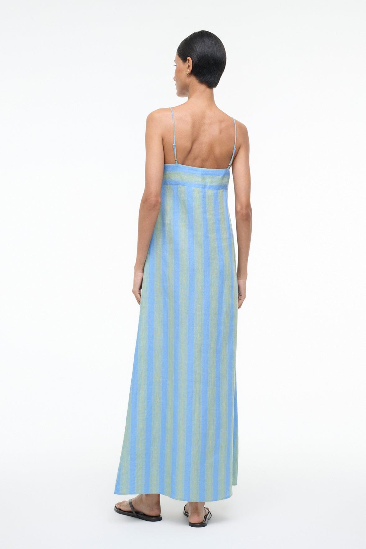 STAUD Dresses|Sale Laura Linen Dress Seaport Stripe