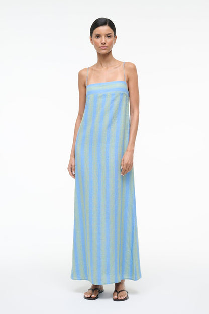 STAUD Dresses|Sale Laura Linen Dress Seaport Stripe