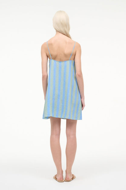 STAUD Dresses|Sale Laura Linen Mini Dress Seaport Stripe