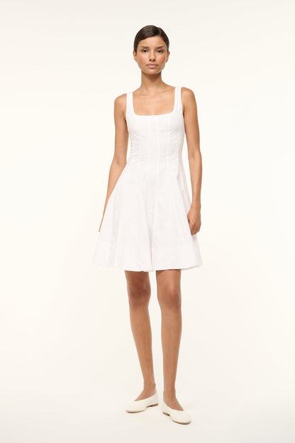 STAUD Dresses|Clothing Mini Wells Dress White