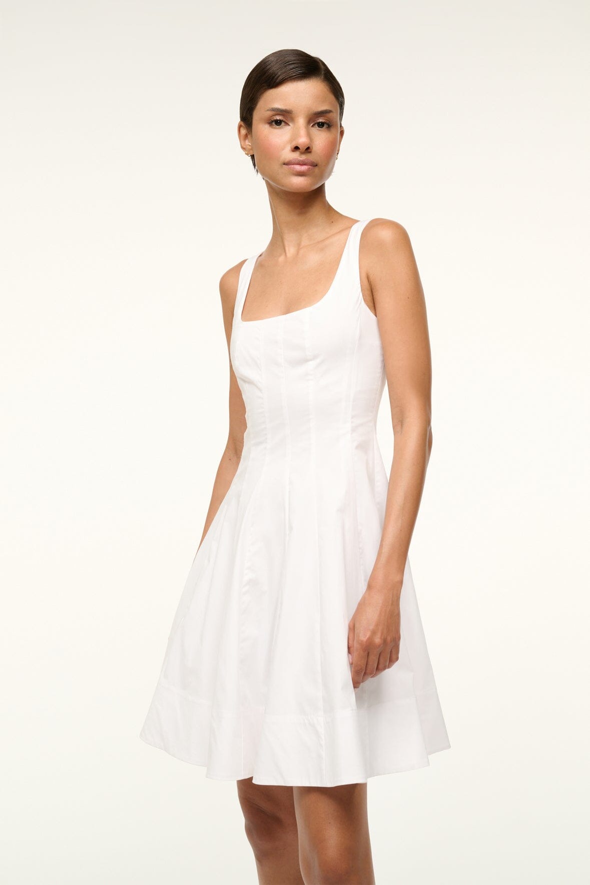 STAUD Dresses|Clothing Mini Wells Dress White