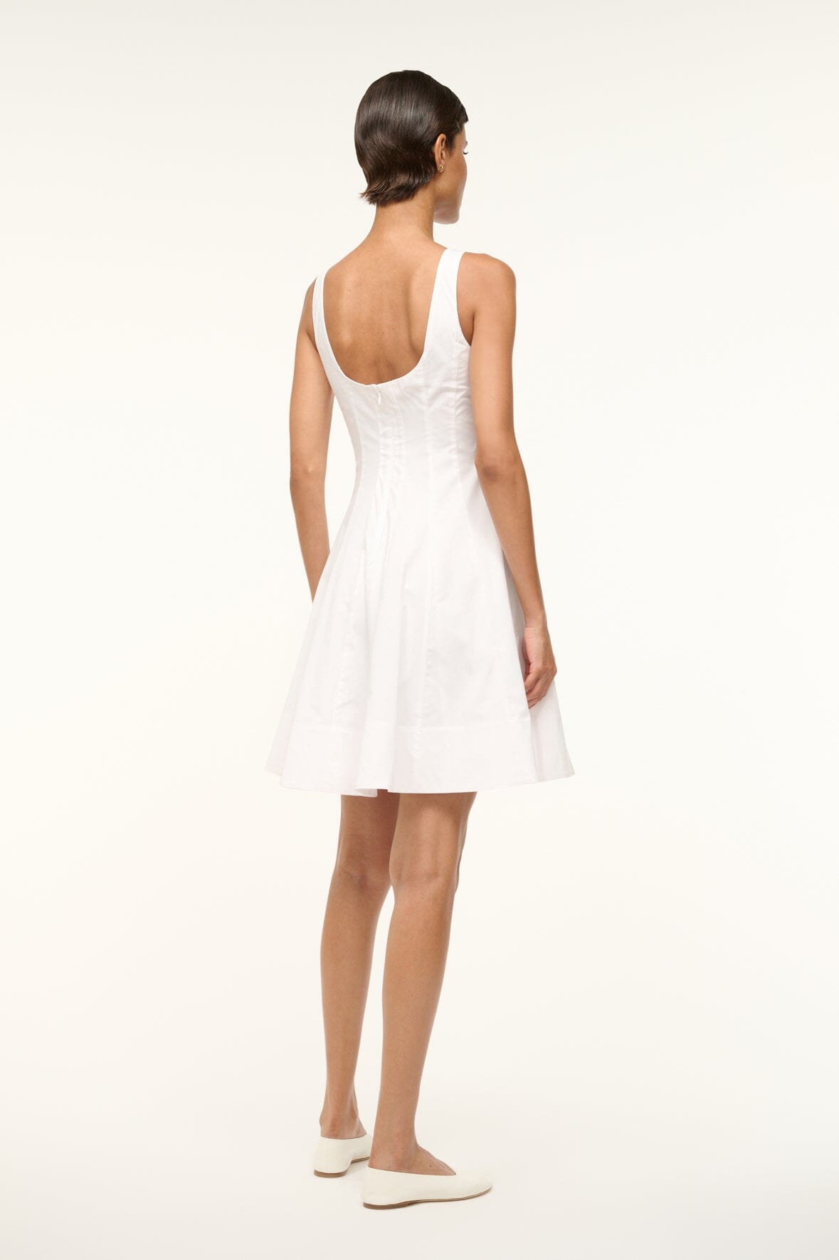 STAUD Dresses|Clothing Mini Wells Dress White