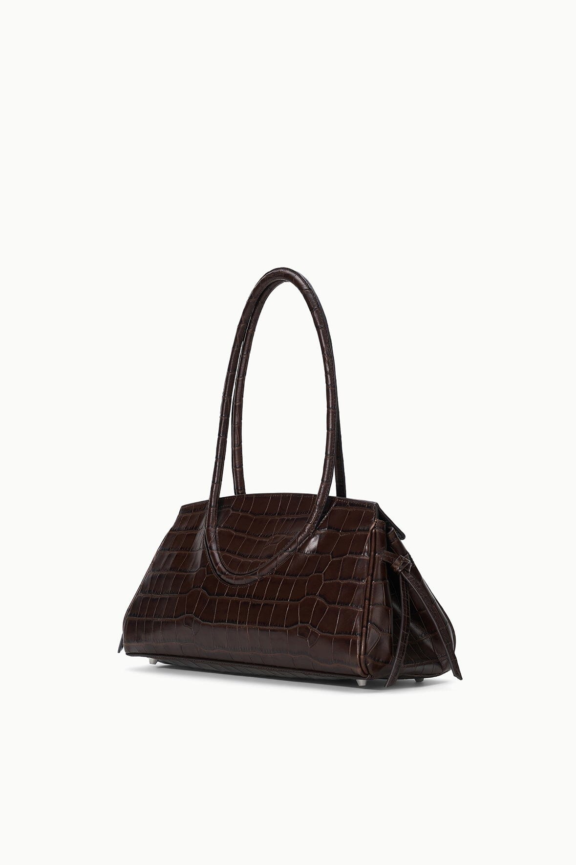 STAUD Handbags Maude Shoulder Bag Espresso Croco