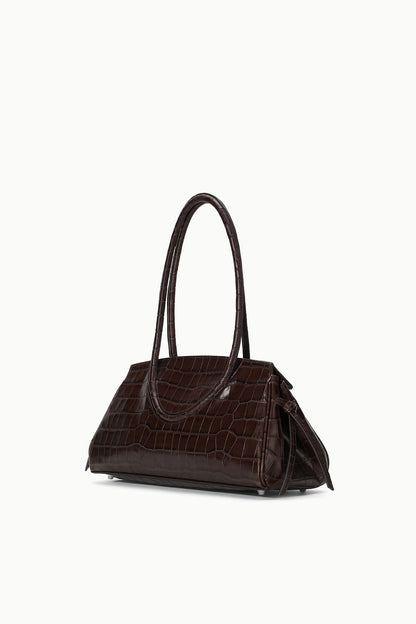 STAUD Handbags Maude Shoulder Bag Espresso Croco
