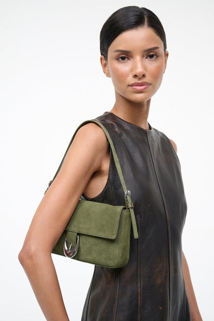 STAUD Handbags Harlow Bag Avocado Suede