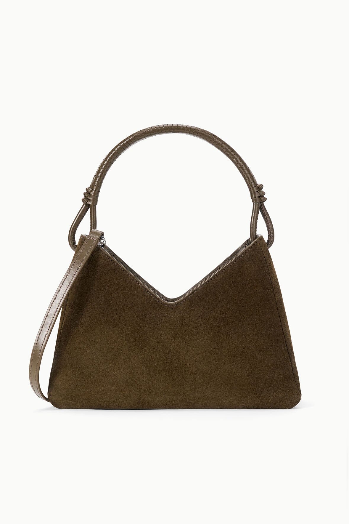 STAUD Handbags Valerie Shoulder Bag Truffle Suede