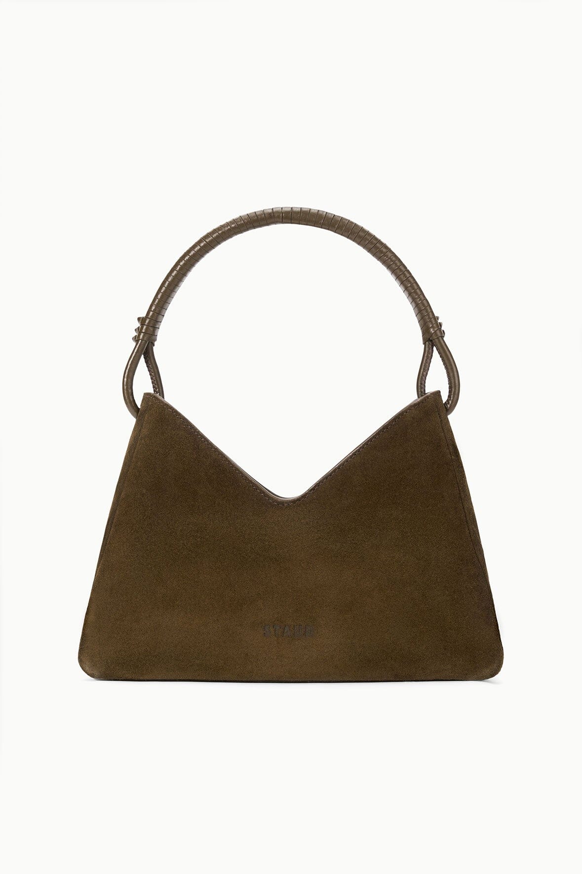 STAUD Handbags Valerie Shoulder Bag Truffle Suede