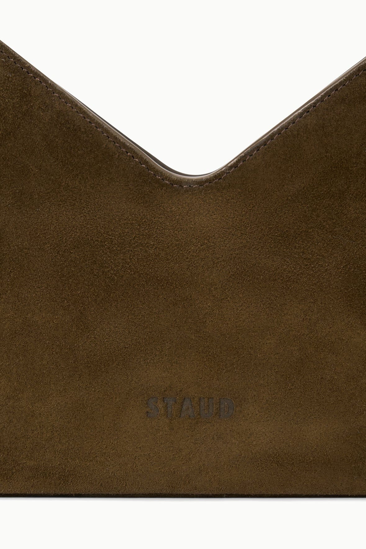 STAUD Handbags Valerie Shoulder Bag Truffle Suede